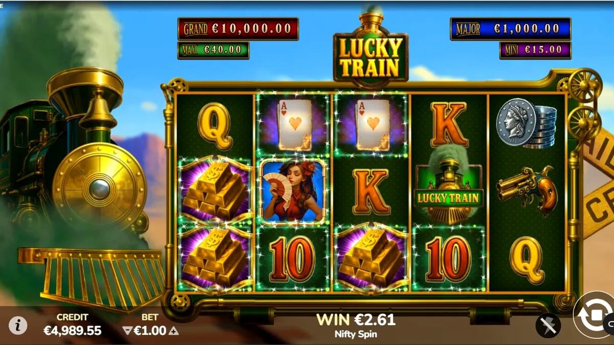 Lucky Train steampunk locomotive slot interface